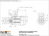 1LA911 IMB14FT (small flange) dimensions