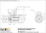 1LA911 IMB14FT (medium flange) dimensions
