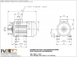 1LA911 IMB3 (foot-standing) dimensions
