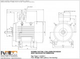 Rozměry 1LG4280-2 IMB3 (patkový tvar) 