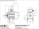 Rozměry 1MA709 IMB3 (patkový tvar) 