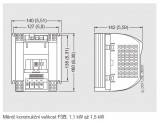 Rozměry G110 - konstrukční velikost B