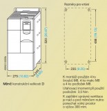 Rozměry Micromaster 4 velikost D